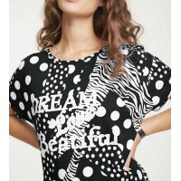 Print shirt, black-white