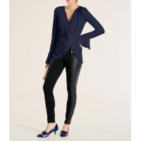 Wickelshirt m. Volants, marine