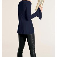 Wickelshirt m. Volants, marine
