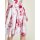 Corsage dress, white-red