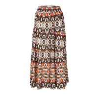 Maxi skirt with layers, multicolour