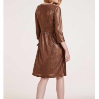 Dress, brown-metalic