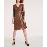 Dress, brown-metalic