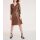 Dress, brown-metalic