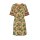 Marken-Druckkleid, safran-bunt
