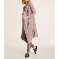 Velourslederimitat-Longblazer, rosé
