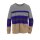 Sweter szaro-fioletowy