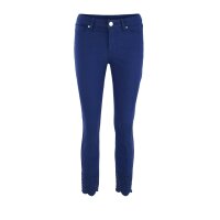 Slim-fit trousers with embroidery, marine