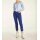 Slim-fit trousers with embroidery, marine