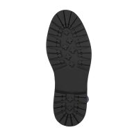 Rind-Nappaleder-Stiefelette, silbergrau-metallic