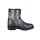 Rind-Nappaleder-Stiefelette, silbergrau-metallic