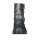 Rind-Nappaleder-Stiefelette, silbergrau-metallic