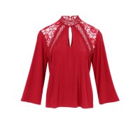 Spitzenshirt, rot