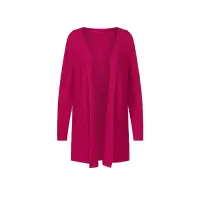 Kapuzenstrickjacke, pink