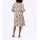 Druckkleid in Stufen-Optik, champagner-rosenquarz