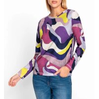 Rundhalsshirt m. Druckdessin, flieder-mauve