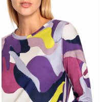 Rundhalsshirt m. Druckdessin, flieder-mauve