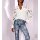 Langarmshirt m. Spitzeneinsatz, ecru