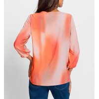Druckbluse im Farbverlauf, elfenbein-hummer
