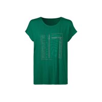 Shirt mit Glitzersteinchen, grün