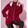 Wolljacke mit Strickeinsatz am Kragen, kirsche