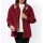 Wolljacke mit Strickeinsatz am Kragen, kirsche