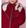 Wolljacke mit Strickeinsatz am Kragen, kirsche