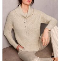Viskose-Merino-Pullover, beige-champagner
