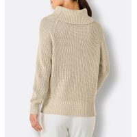 Viscose-Merino Pullover, beige-champagne