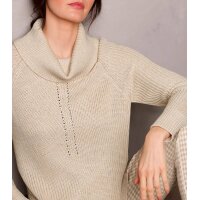 Viscose-Merino Pullover, beige-champagne