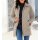2-in-1-Steppjacke im Materialmix, sesam