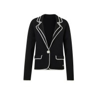 Merinowolle-Strickjacke, schwarz