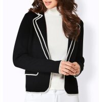 Merino Wool Cardigan, black