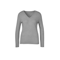 Kaschmir-Pullover, grau-meliert