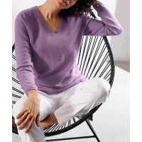 Kaschmir-Pullover, flieder-meliert