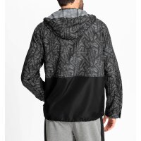 Herren-Freizeitjacke, schwarz-gemustert