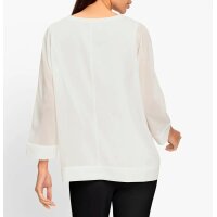 Slip-on blouse with sewn-in top, ecru