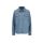 Denim blouse with decorative seams, blue-bleached