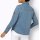Denim blouse with decorative seams, blue-bleached