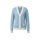 Cardigan m. Zierperlen-Knopfleiste, eisblau-vanille