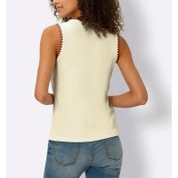 Shirttop m.Häkel-Abschlüssen, sand