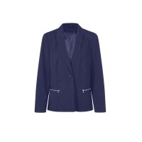 Trouser suit with pinstripes, navy