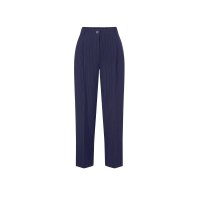 Trouser suit with pinstripes, navy