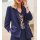 Trouser suit with pinstripes, navy