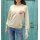 Sweatshirt with placed print, sand