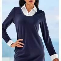 Jersey Dress in 2-in-1 Look, navy