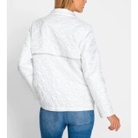 Outdoorjacke m. Steppung und Glitzer-Details, weiß