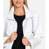 Outdoorjacke m. Steppung und Glitzer-Details, weiß