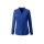 Rüschenbluse aus Satin, royalblau