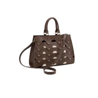 Tasche m.Ziernieten und angesagten Cut-Outs., schoko